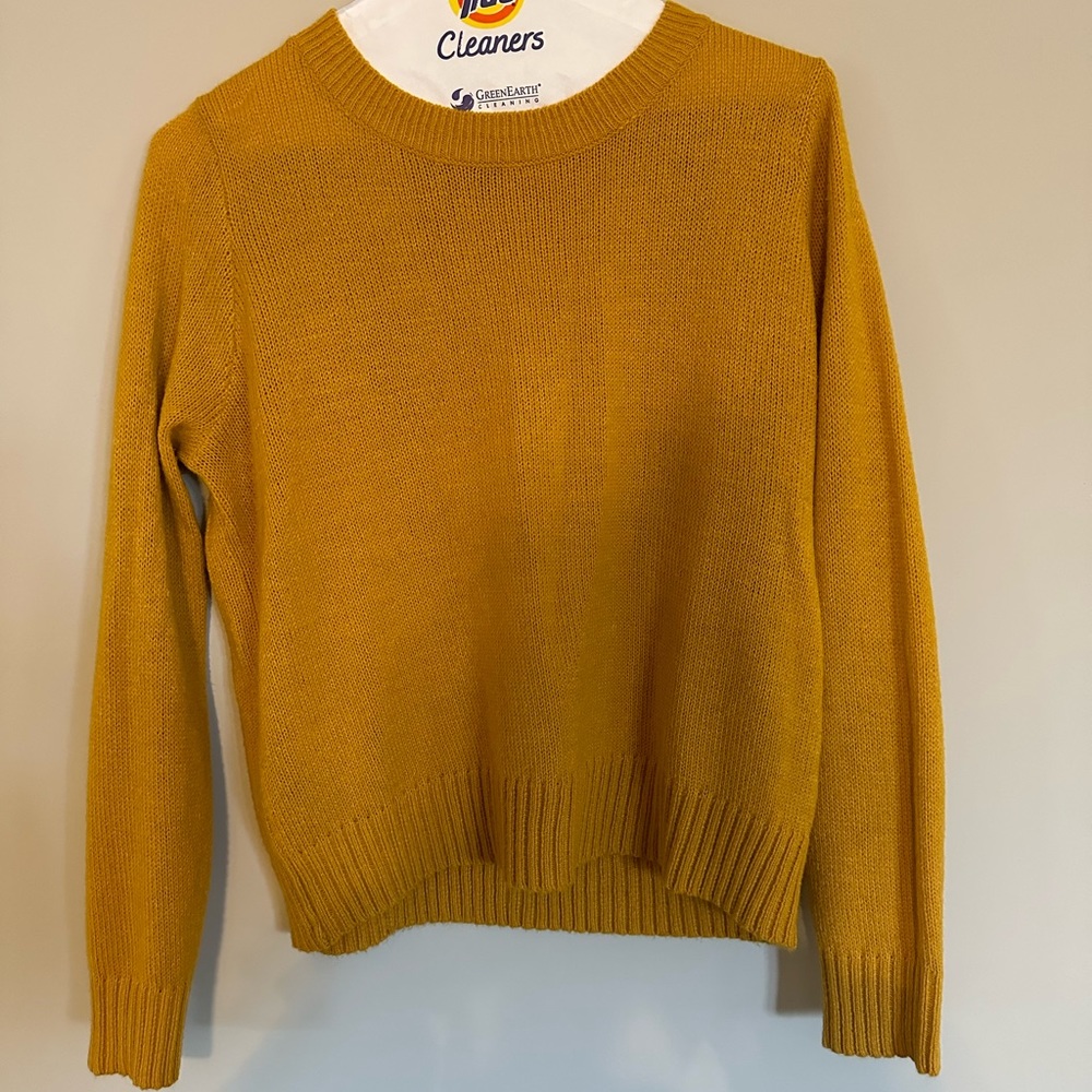 H&M Sweater Mustard Gold Size Small